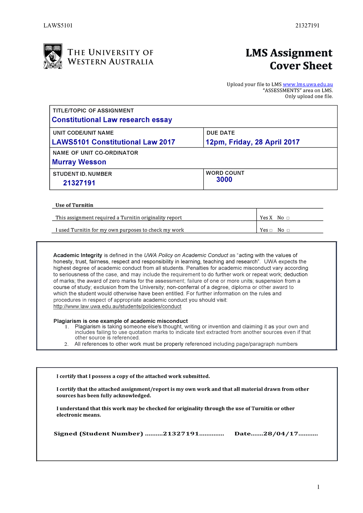 ecu assignment presentation guidelines