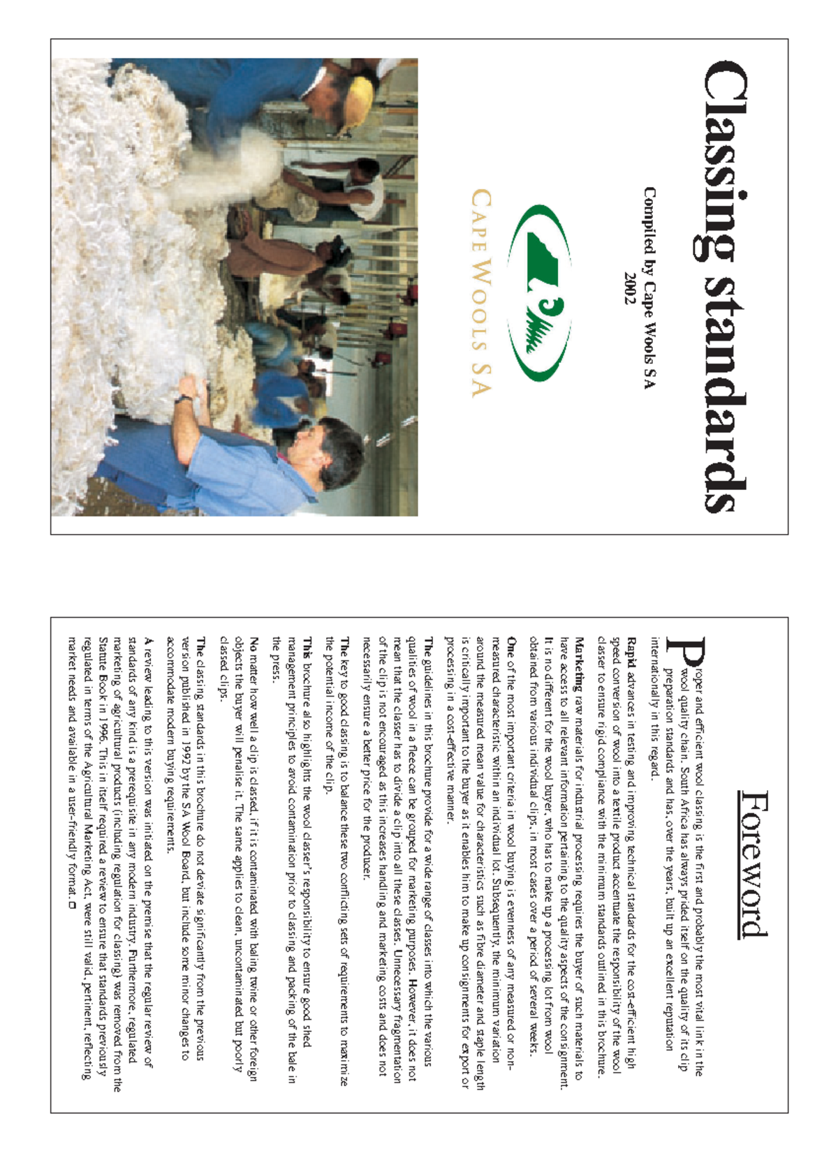 Classing standards of wool Eng ANIG2613 Classing standards