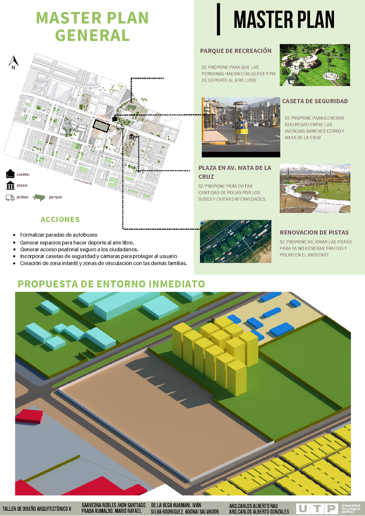 Master Plan General - Trabajo - Av. Sánchez Cerro Pistas: CASETA DE ...