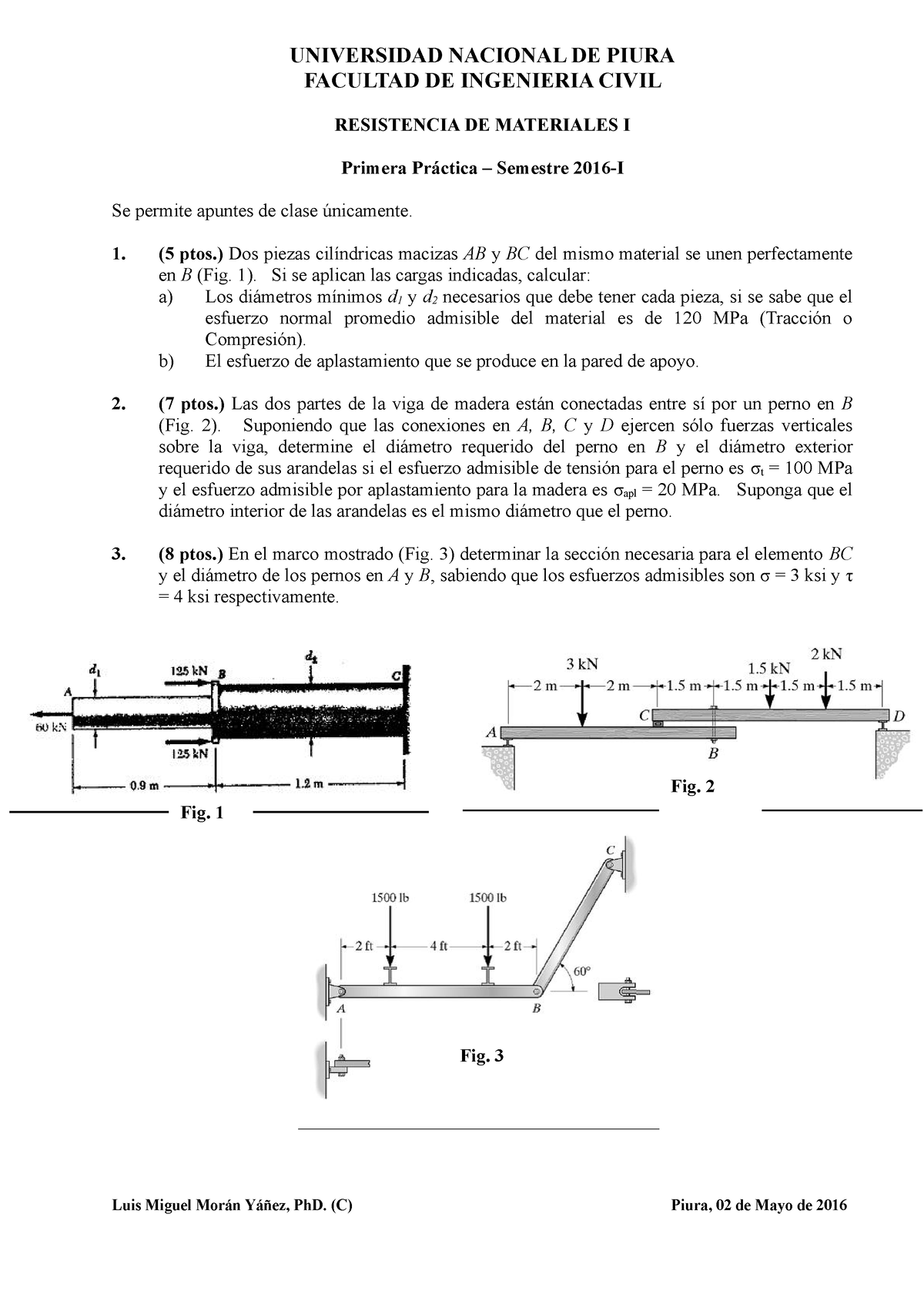 Practica No. 01 Resistencia De Materiales 1 - UNIVERSIDAD NACIONAL DE ...