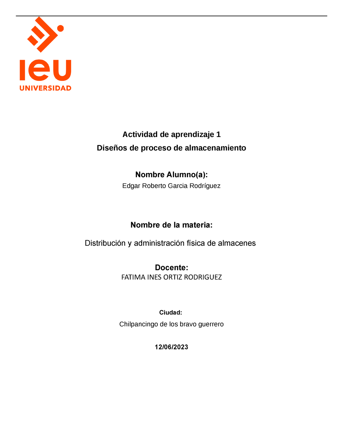 Actividad De Aprendizaje 1 - Tipo De Actividad: Ensayo (actividad ...