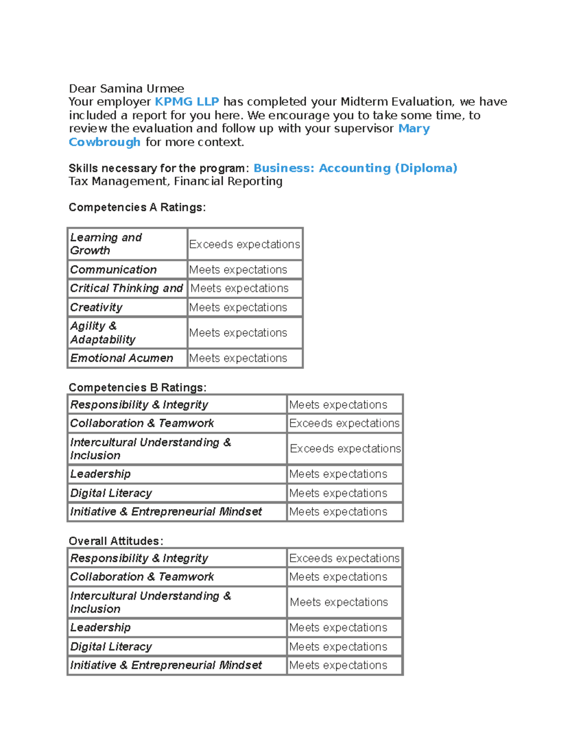 phd midterm evaluation