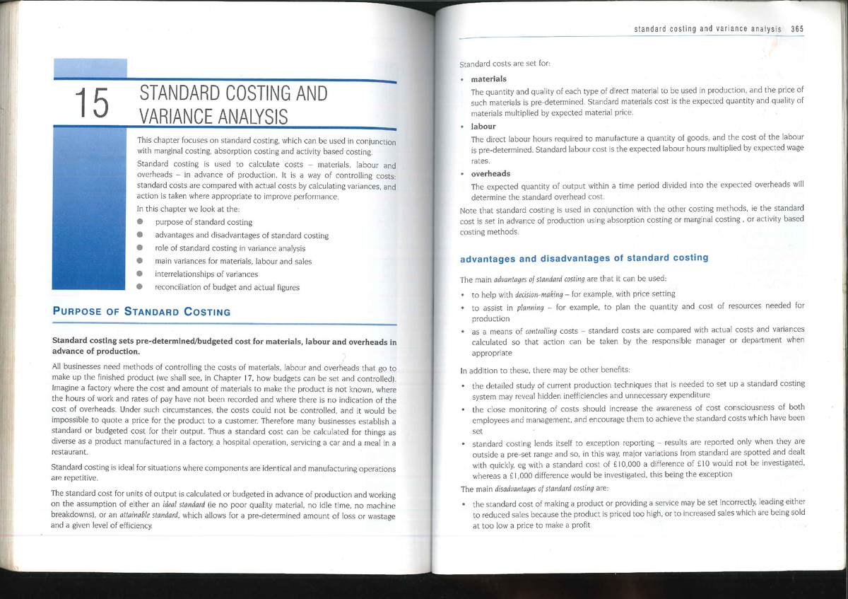 Variance P3 unit 13 - 123 - Studocu