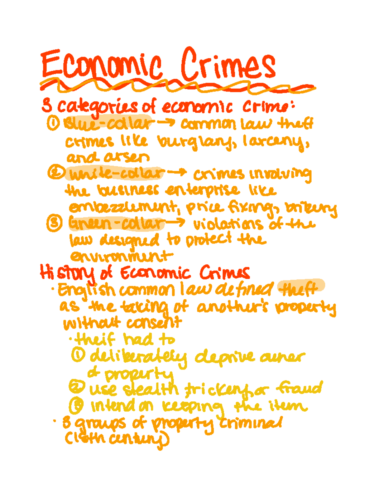 Chapter 12 Economic Crimes BlueCollar, WhiteCollar, and Green