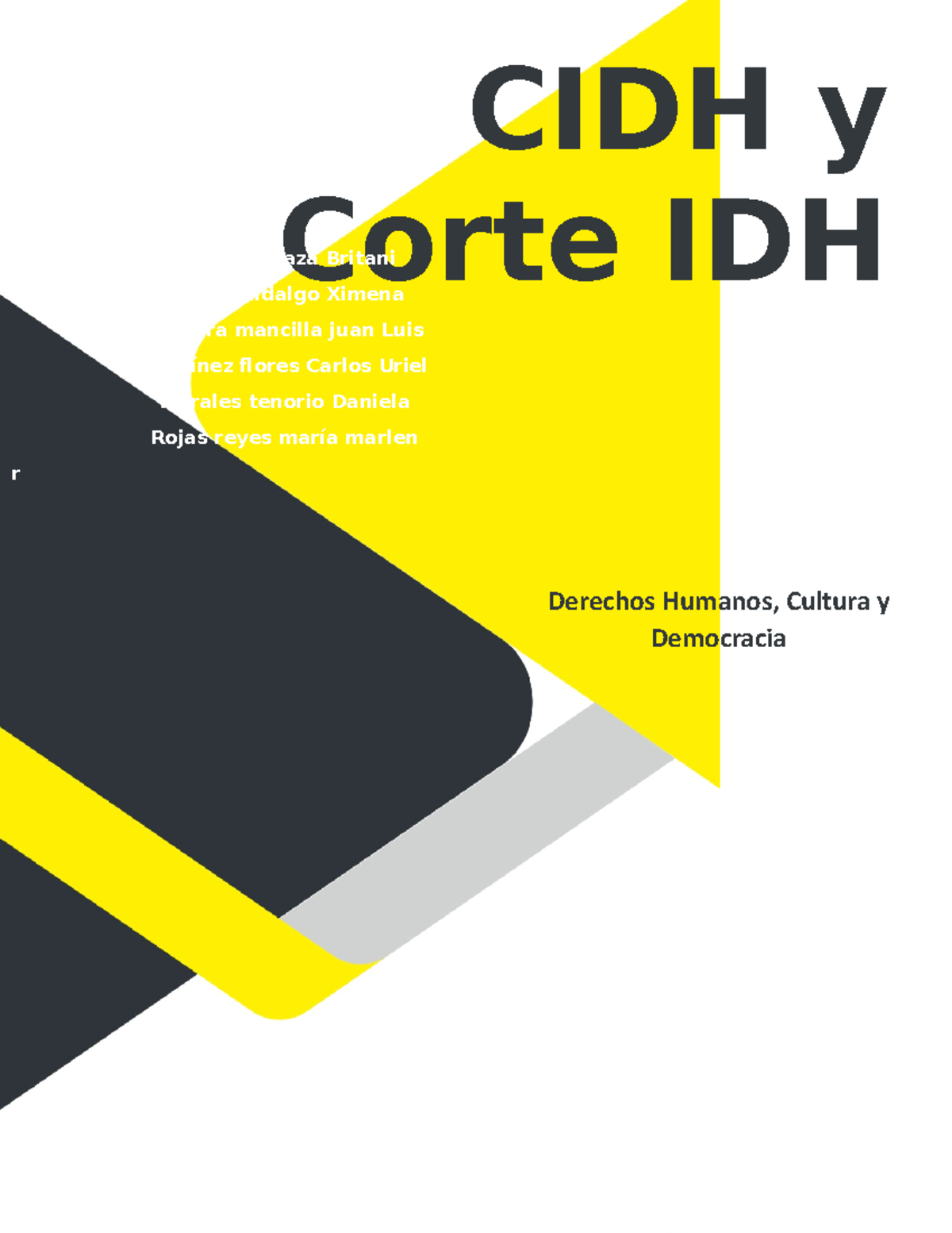 CIDH Y Corte IDH - CIDH Y Corte IDH PROFESOR ...