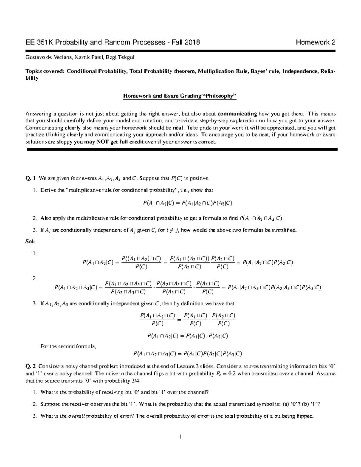 unit probability homework 2 answer key sample space