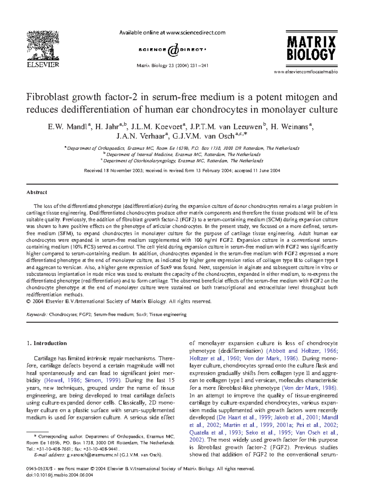 Fibroblast growth factor 2 in serum free - Fibroblast growth factor-2 ...