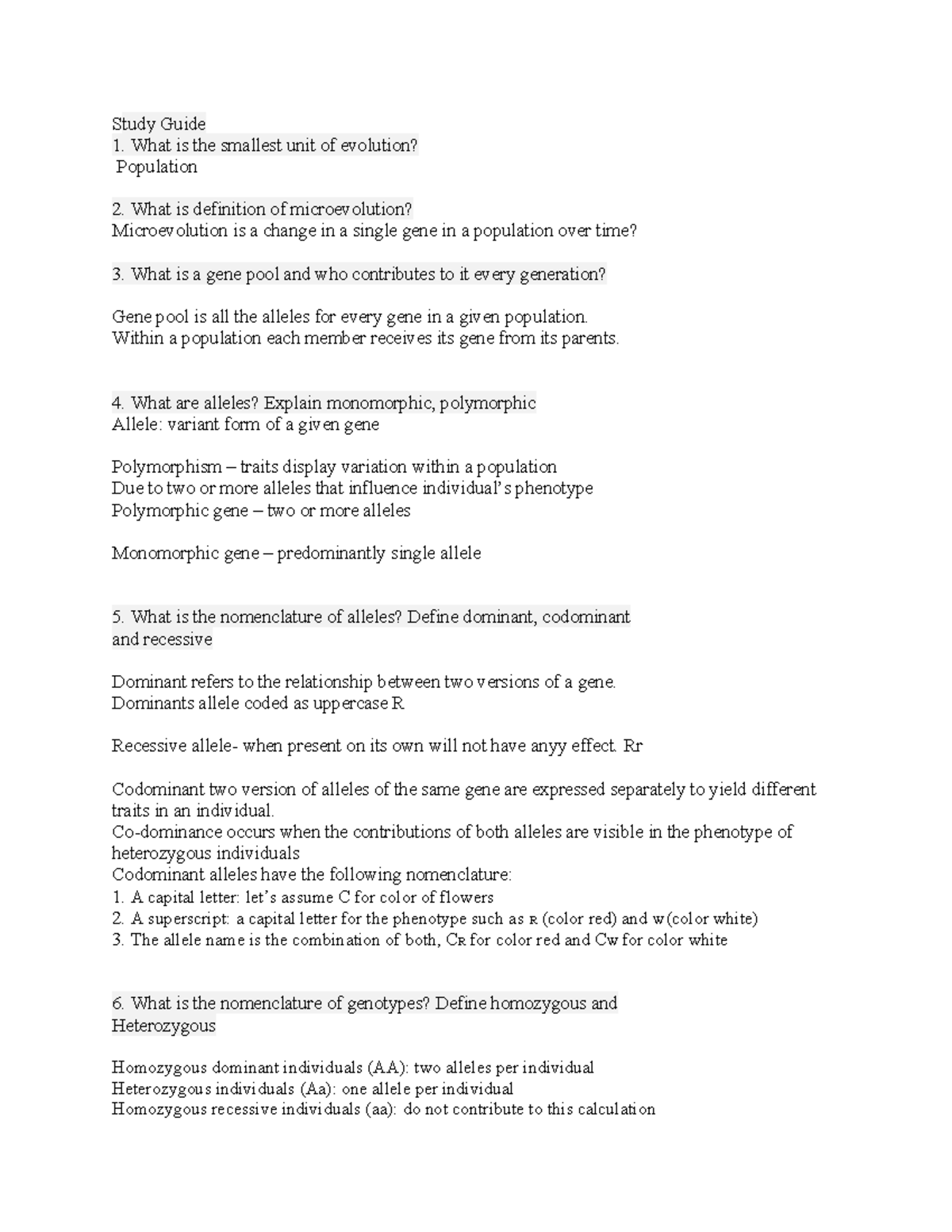 study-guide-3-study-guide-what-is-the-smallest-unit-of-evolution