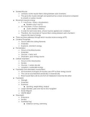 Exam 3 - BIO - Notes for Exam 3 - Bone tissue has two basic forms ...