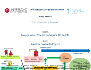  Alondra Dávila Rodriguez 3°C - MICROBIOLOGÍA Y SU LABORATORIO Mapa  mental “RPBI ́s en el - Studocu