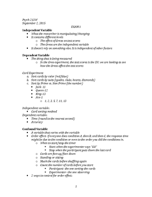 Experimental Variables and Validity - Topography Shape or the style of ...