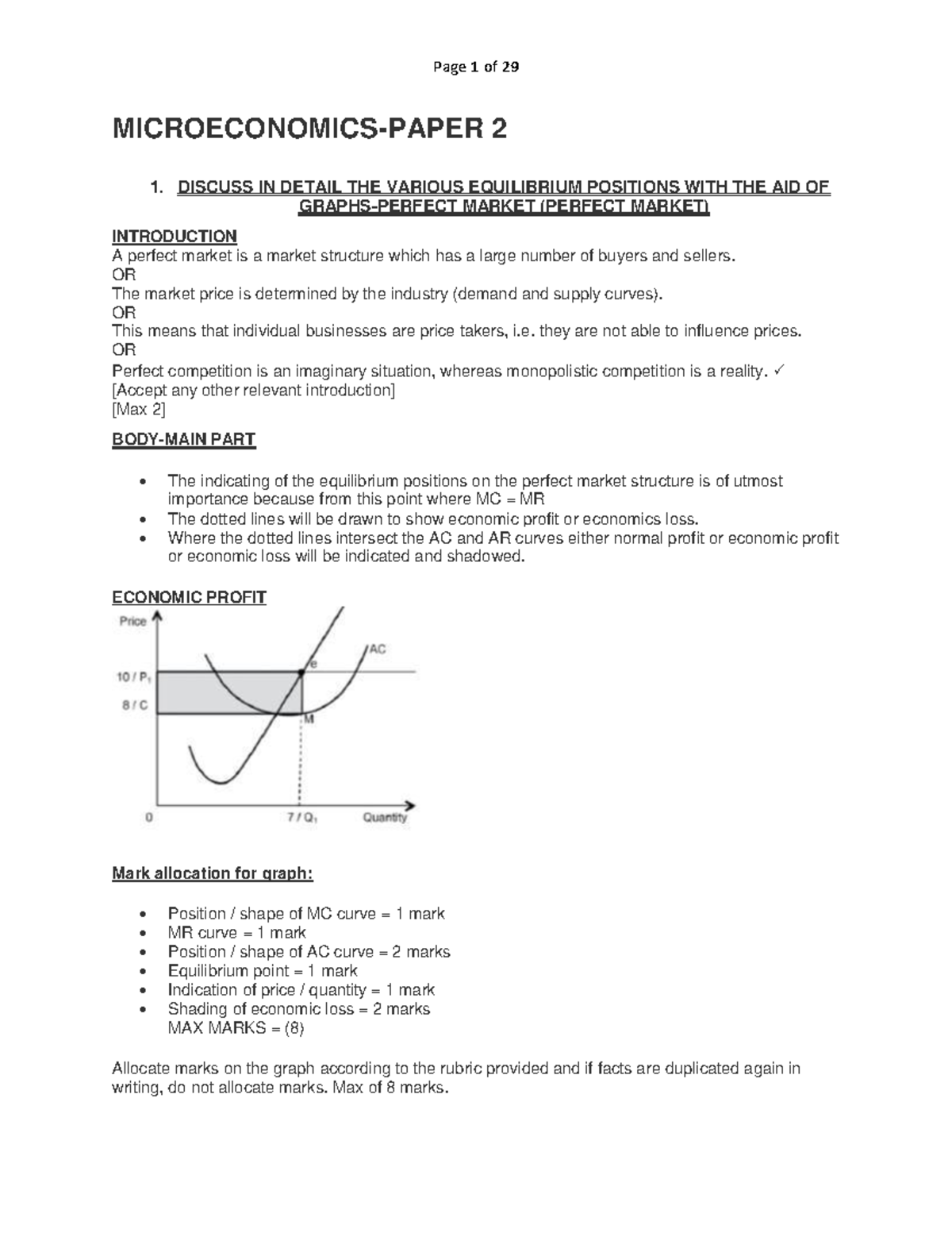 term paper of microeconomics