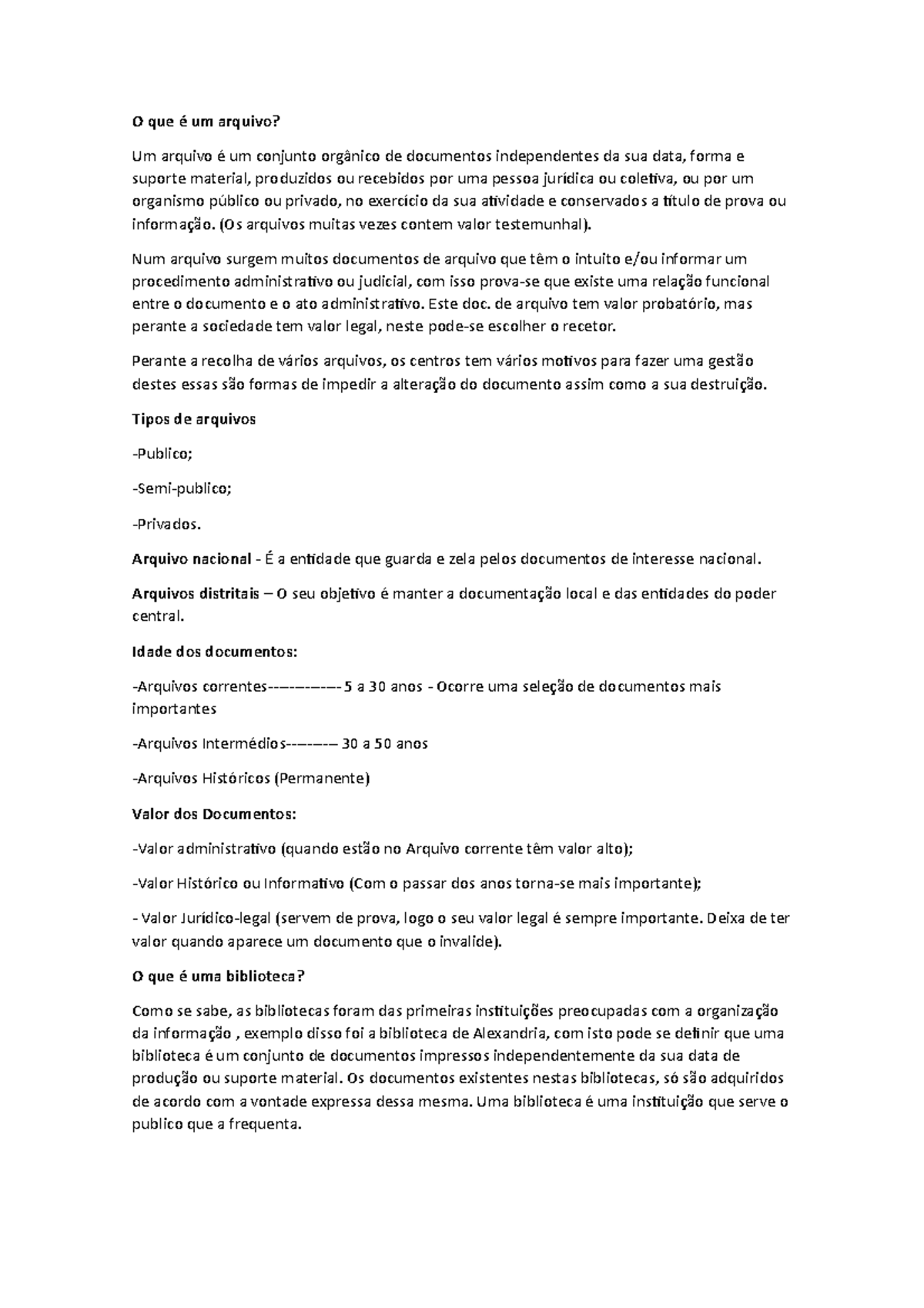 O que é um arquivo - O que é um arquivo? Um arquivo é um conjunto ...
