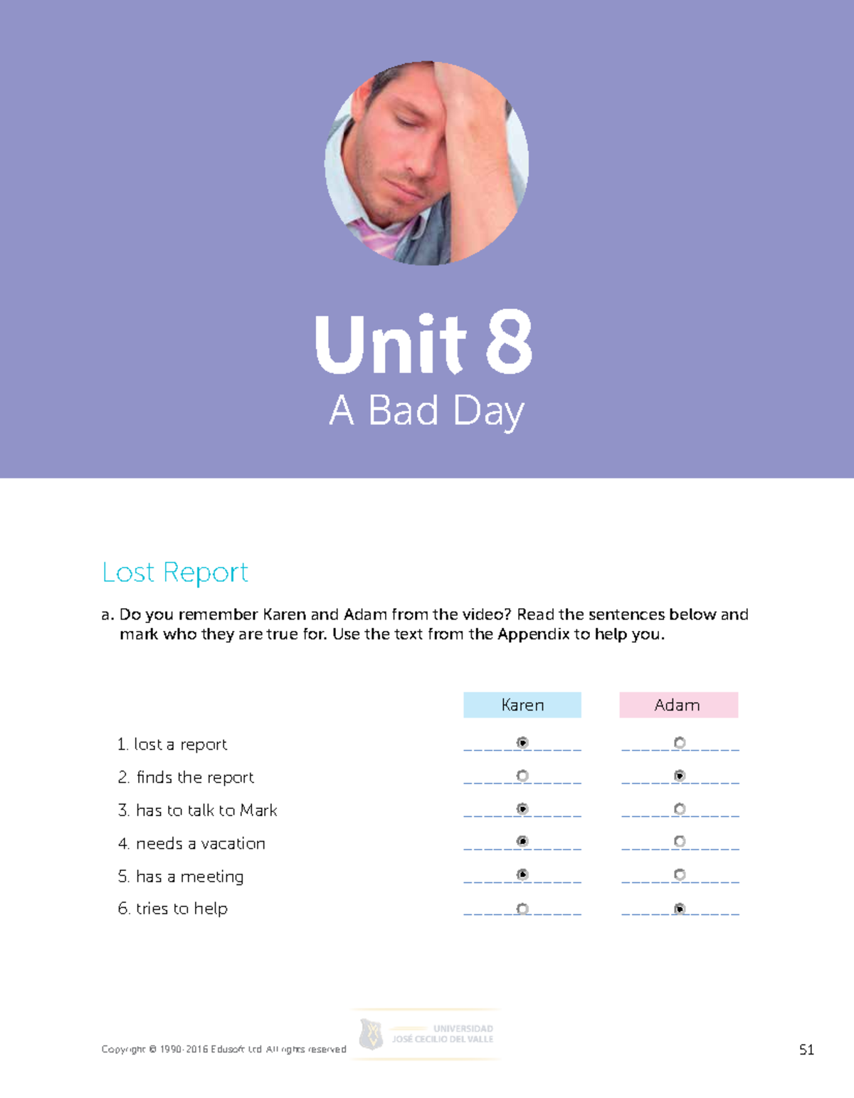 Basic 2 Workbook Unit 8 1 Aaron Nolasco 2024110629 - Lost Report a. Do ...