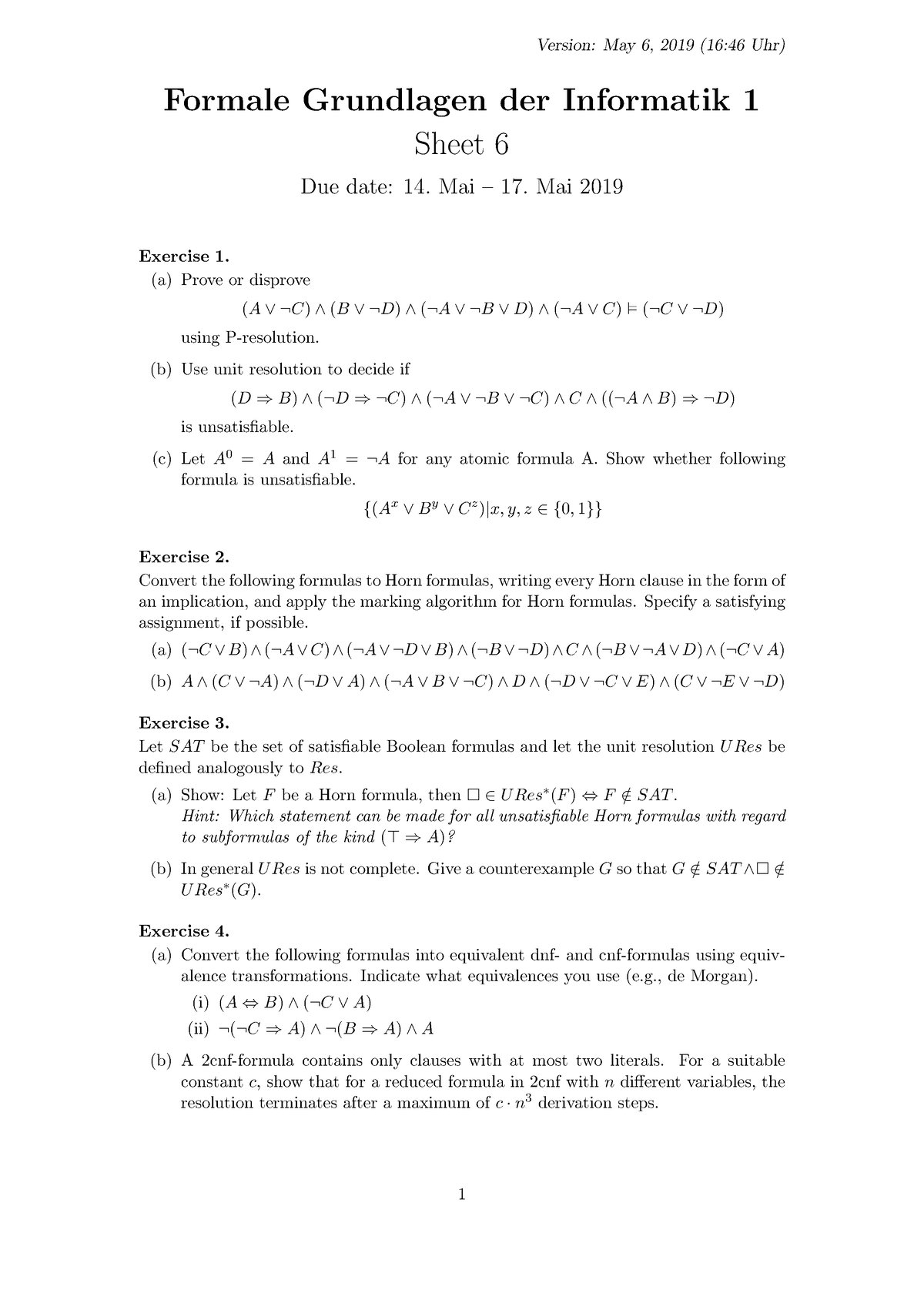 Sheet 06 En Lernmaterial Für Die Klausur Des Moduls Die Materialien Sind Nicht Nur Für 9703