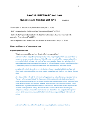 Summary Complete Synopsis Questions Filled Up Law254 Studocu