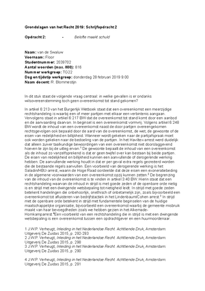 Grondslagen Van Het Recht 2022 Schrijfopdracht 3 - Grondslagen Van Het ...