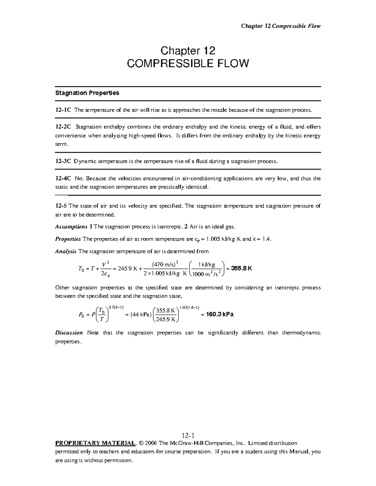 26978705 Fluid Mechanics Cengel solutions manual Chap12 001 Chapter