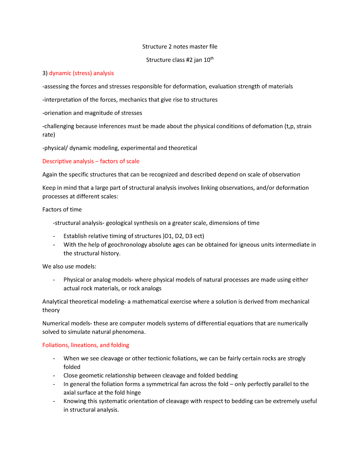 Tsilavo Structural Class Notes - Structure 2 notes master file ...