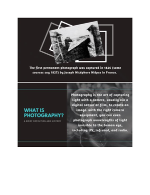 History of Photography - Digital Photography - Studocu