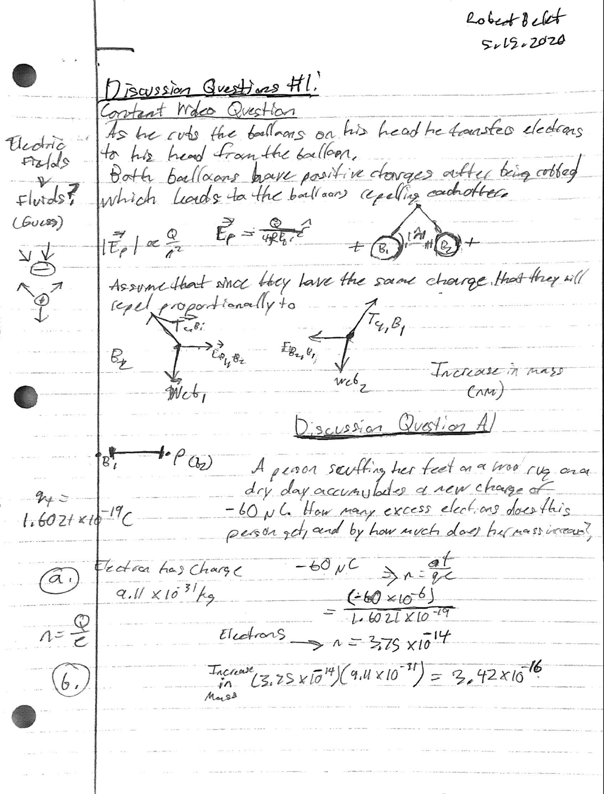 Physics II Discussion Questions - PHY 2049 - Studocu