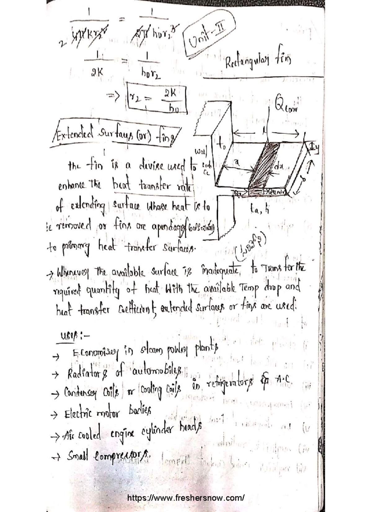 Jntuk R20 B.Tech Mechanical 3-2 Heat Transfer Unit 2 Notes - Bcme ...