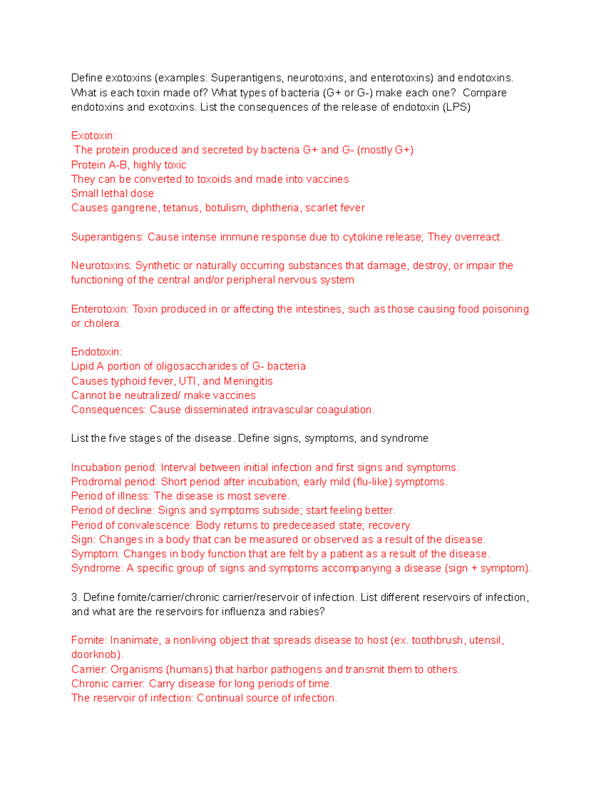 Mcb2000 study guide exam 3 Define exotoxins (examples Superantigens, neurotoxins, and Studocu