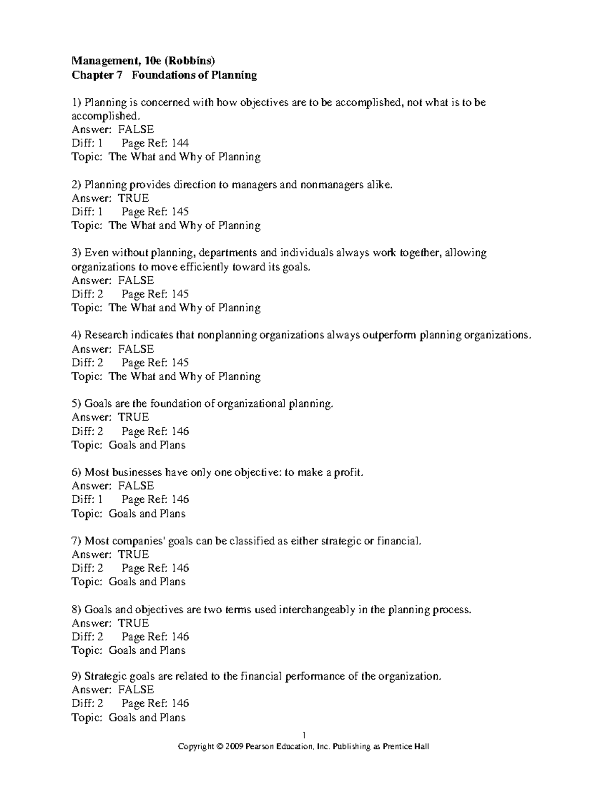 10e Management 1 Management 10e Robbins Chapter 1 Introduction