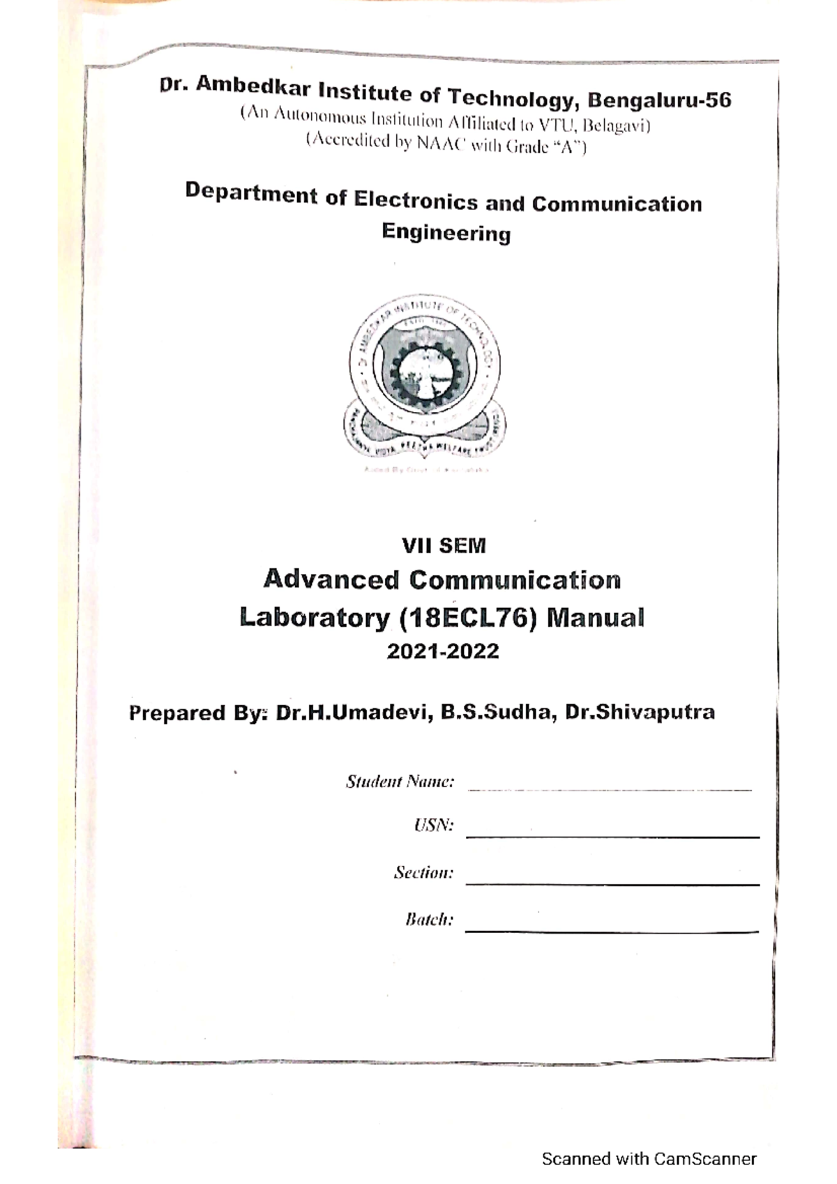Adv communication lab manual Electronic and communication Studocu