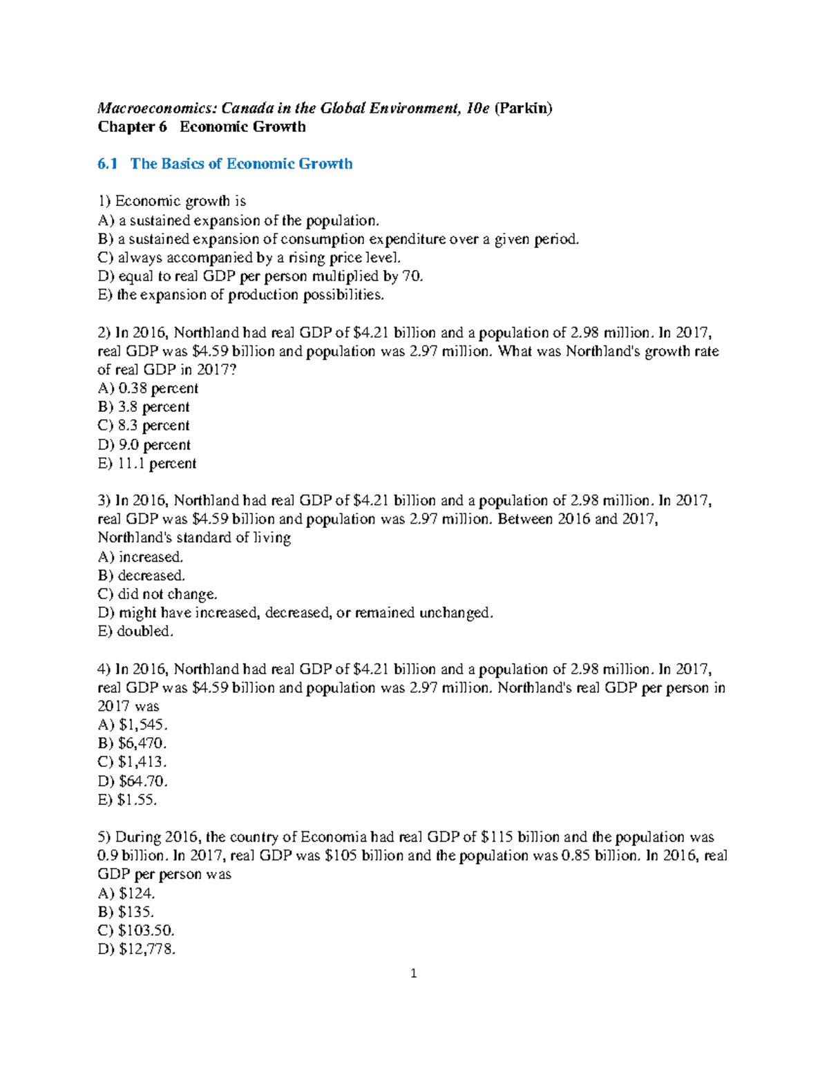 Chapter+6-Sample+Questions - Macroeconomics: Canada in the Global ...