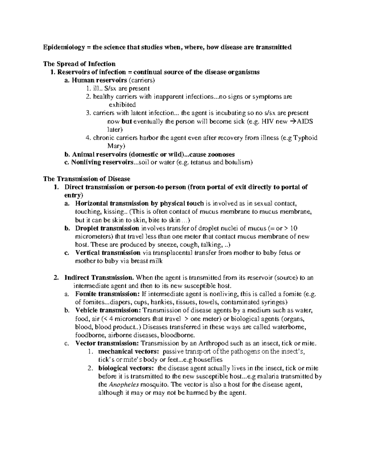 Epidemiology Test 3 Studocu