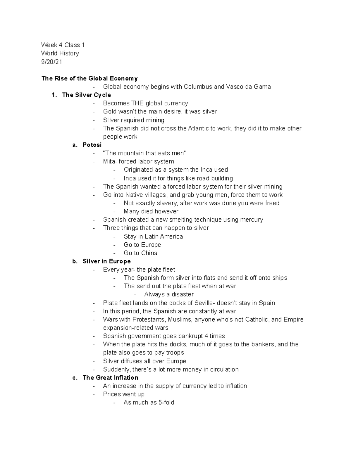 9 20 World History Notes Week 4 Class 1 World History 9/20/ The Rise