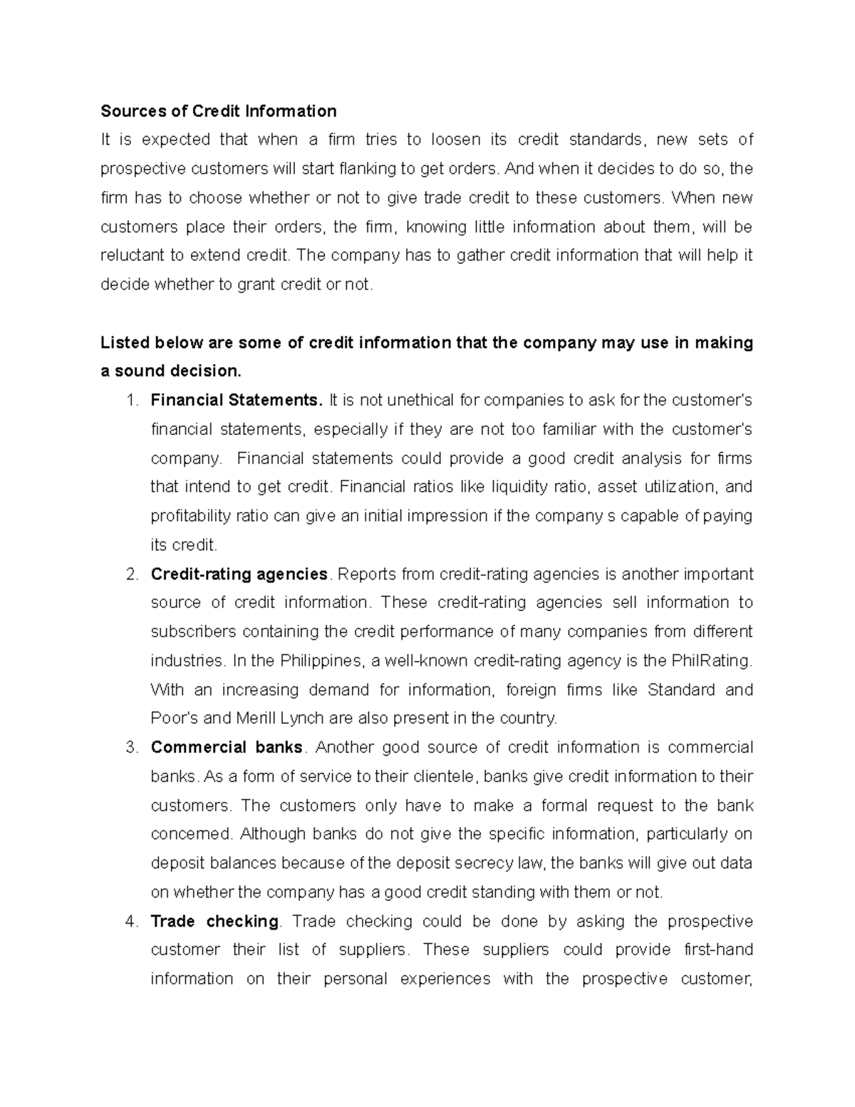 sources-of-credit-information-and-when-it-decides-to-do-so-the-firm