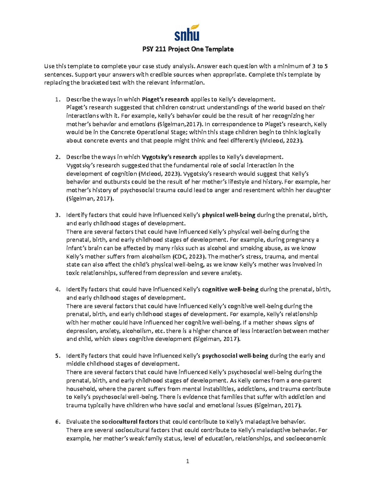 PSY 211 Project One Template PSY 211 Project One Template Use this PSY 211 Project One Template PSY 211 Project One Template Use this