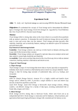 CC Experiment 04 - Department of Computer Engineering Experiment No ...