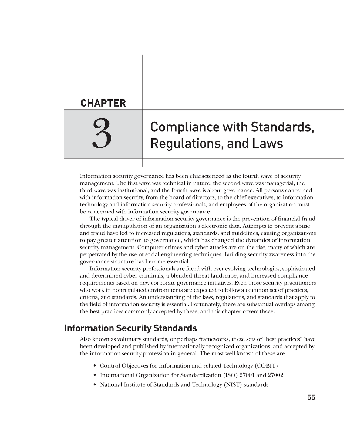 PAI-3 - PAI - 55 CHAPTER Compliance with Standards, Regulations, and ...