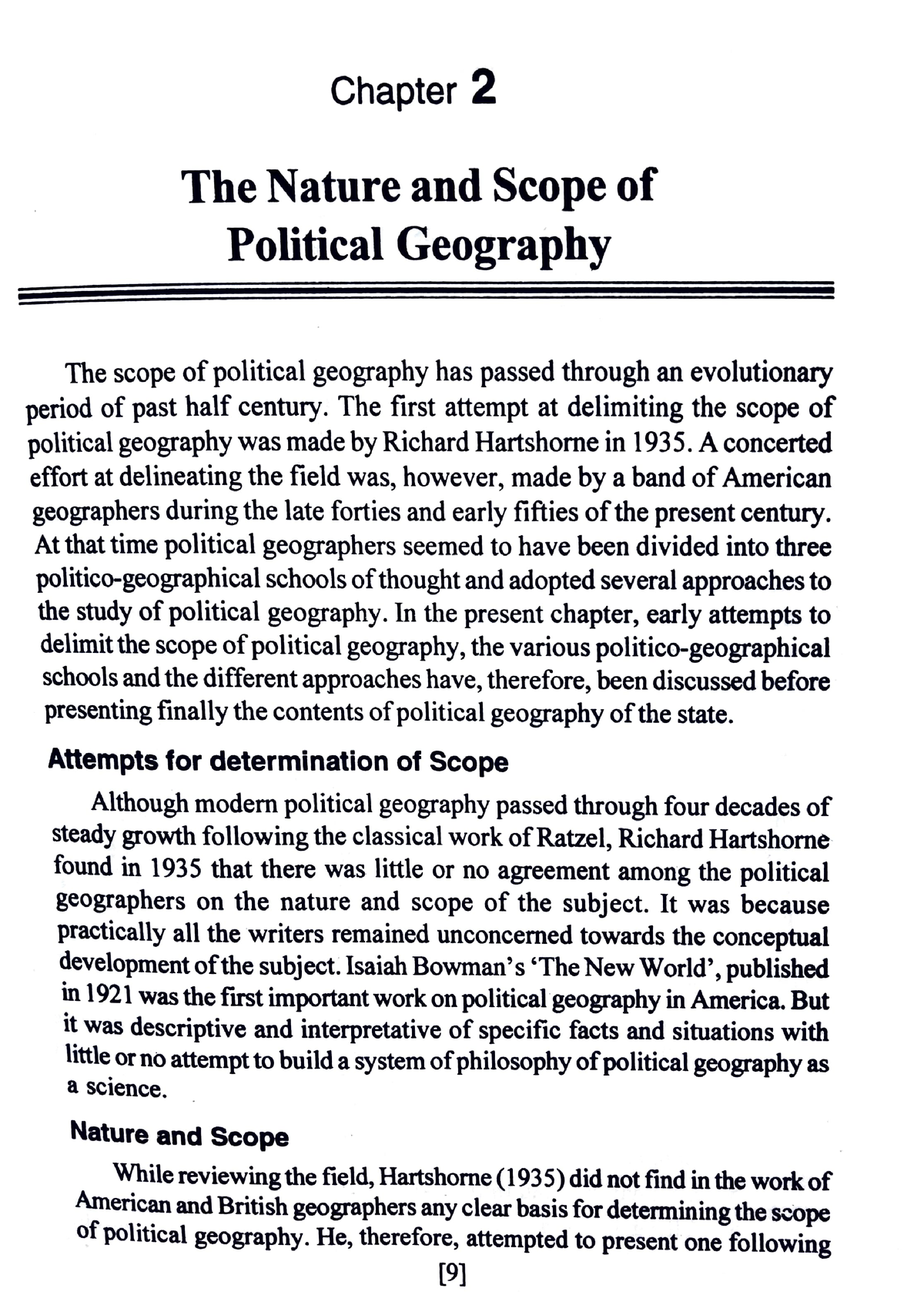 Nature And Scope Of Political Geography - Chapter 2 The Nature And ...