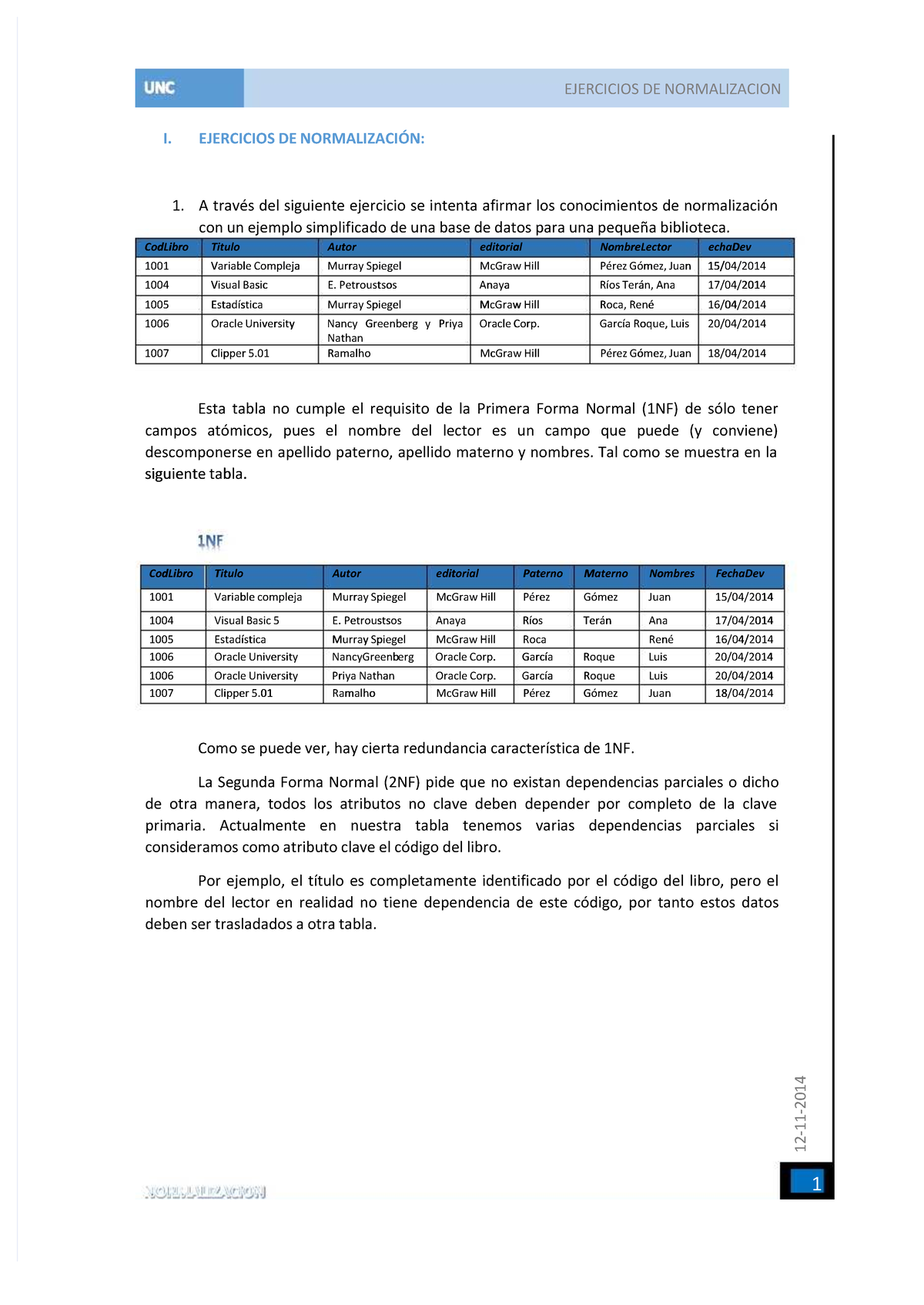 Ejercicios normalizacion base de datos compress sql 11 22 11 11 22