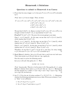 [Solved] Let A B N Z Where N 1 A Show Algebraically That A N1 B N1 Aa N ...