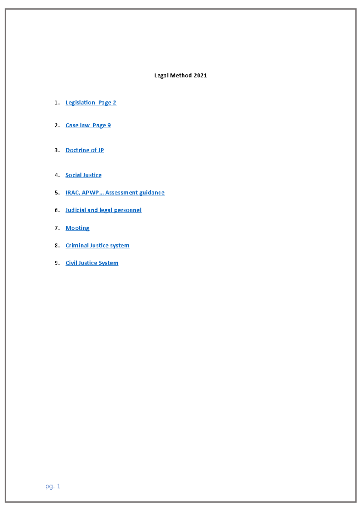Collated notes from legal skills Legal Method 2021 Legislation Page 2