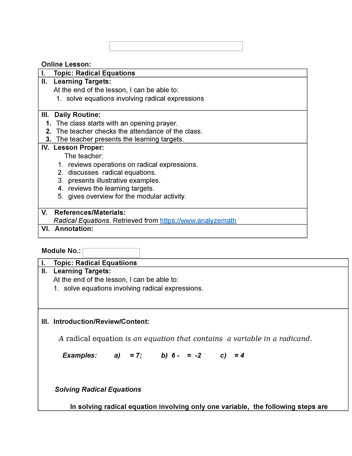 Mathematics grade 9 3rd grading - Material Balances and Applications ...