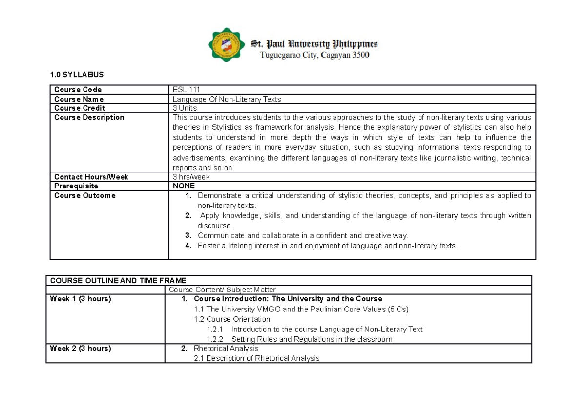 language-of-non-literary-text-1-syllabus-course-code-esl-111-course