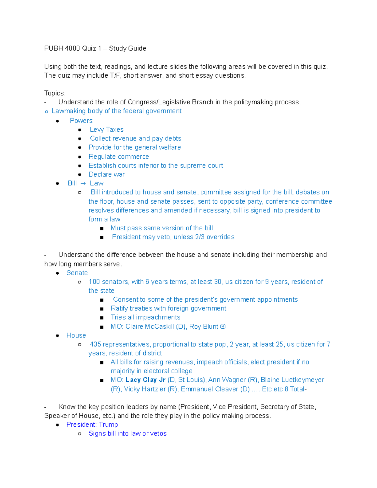 PUBH 4000 Midterm Study Guide - PUBH 4000 Quiz 1 – Study Guide Using ...