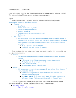 PUBH 4000 Exam Study Guide - Final Exam PUBH 4000 15% Of Total Class ...