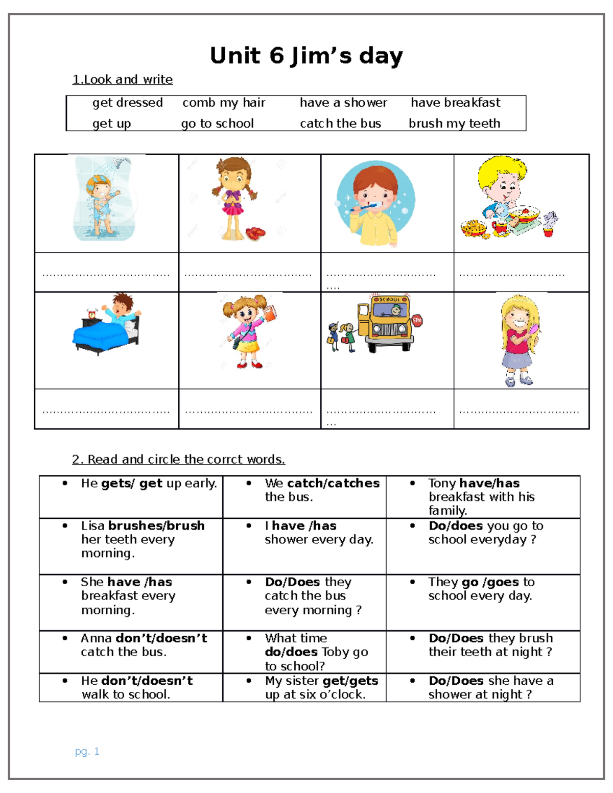 BT Bổ trợ Family AND Friends Special Edition Grade 4 Unit 6 - 1 and ...