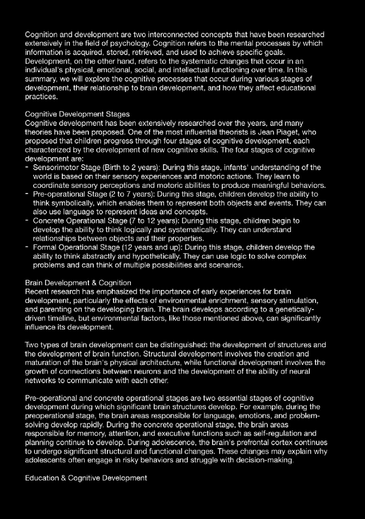 Jpg2pdf 47 - short practice essay on cognition and development ...