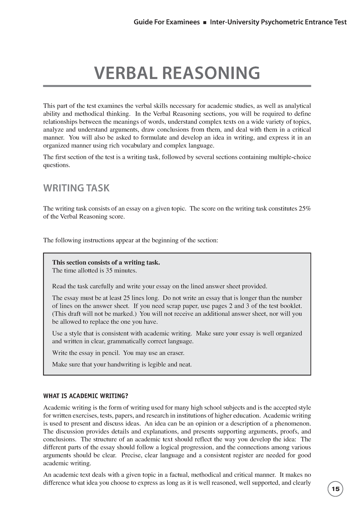 Verbal Reasoning This Part Of The Test Examines The Verbal Skills   Thumb 1200 1697 