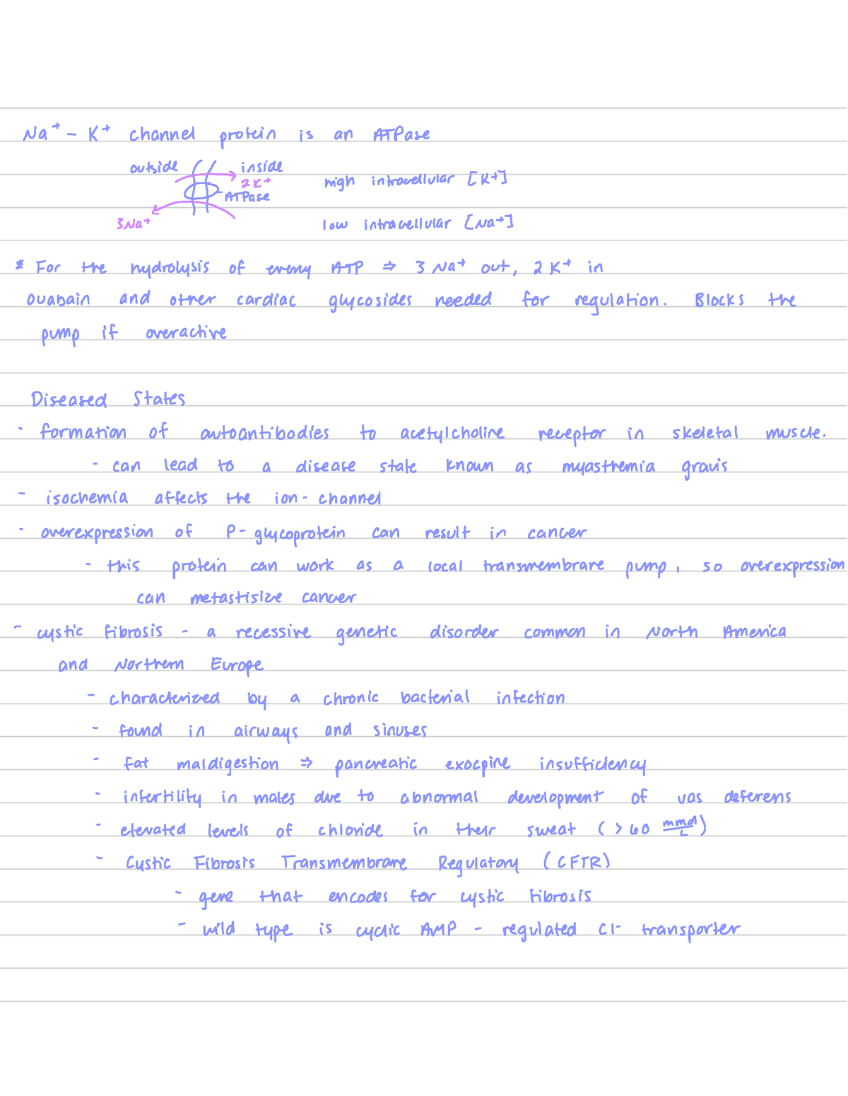 Advanced Biochemistry - Nat- K+channel protein is an ATPase once e high ...