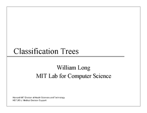 Lecture 20 - HST: Medical Decision Support Unsupervised Learning A ...