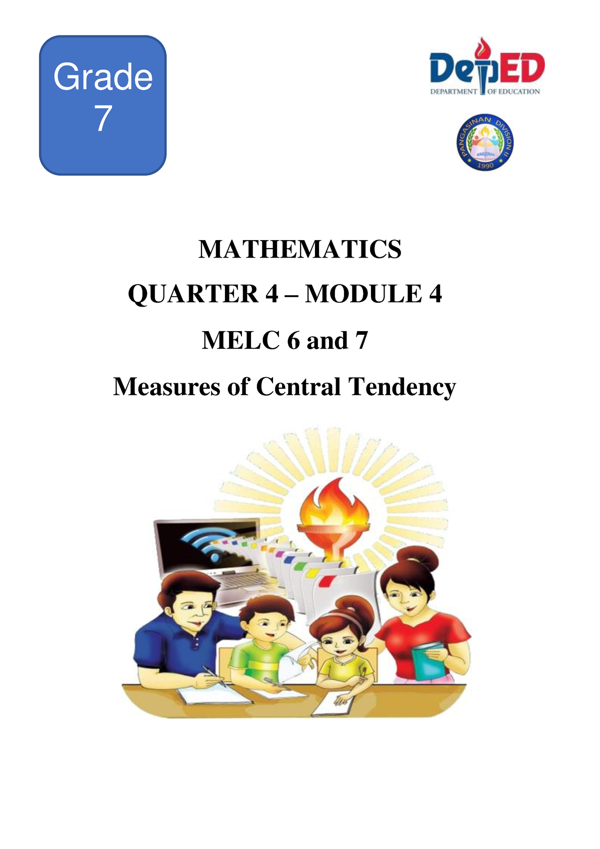 A4 G7 Q4 Module 4 MELC-67 - MATHEMATICS QUARTER 4 – MODULE 4 MELC 6 And ...